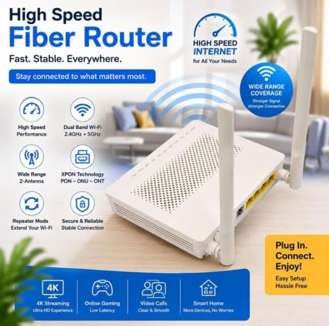 Fiber Network Router Wireless Dual _Band