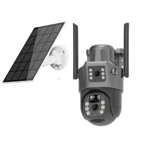 Solar camera Dual Lens 4g sim ptz v380 pro