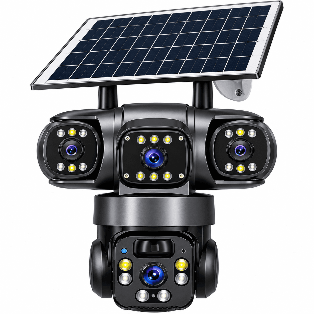 V380 Triple Lens PTZ Solar Camera