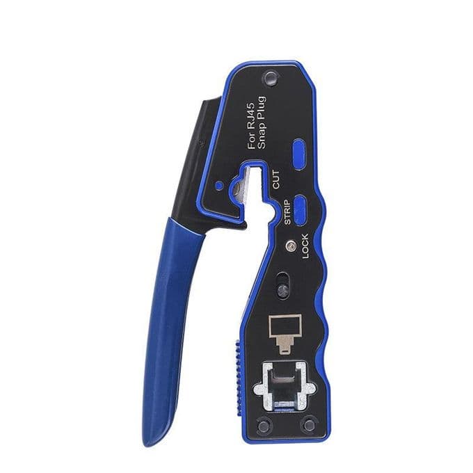Kashemano RJ45 Crimp Tool, Pass Through Crimper for RJ45 Connectors CAT5 CAT5e, CAT6,CAT6A Connector, Network Ethernet Crimping Too